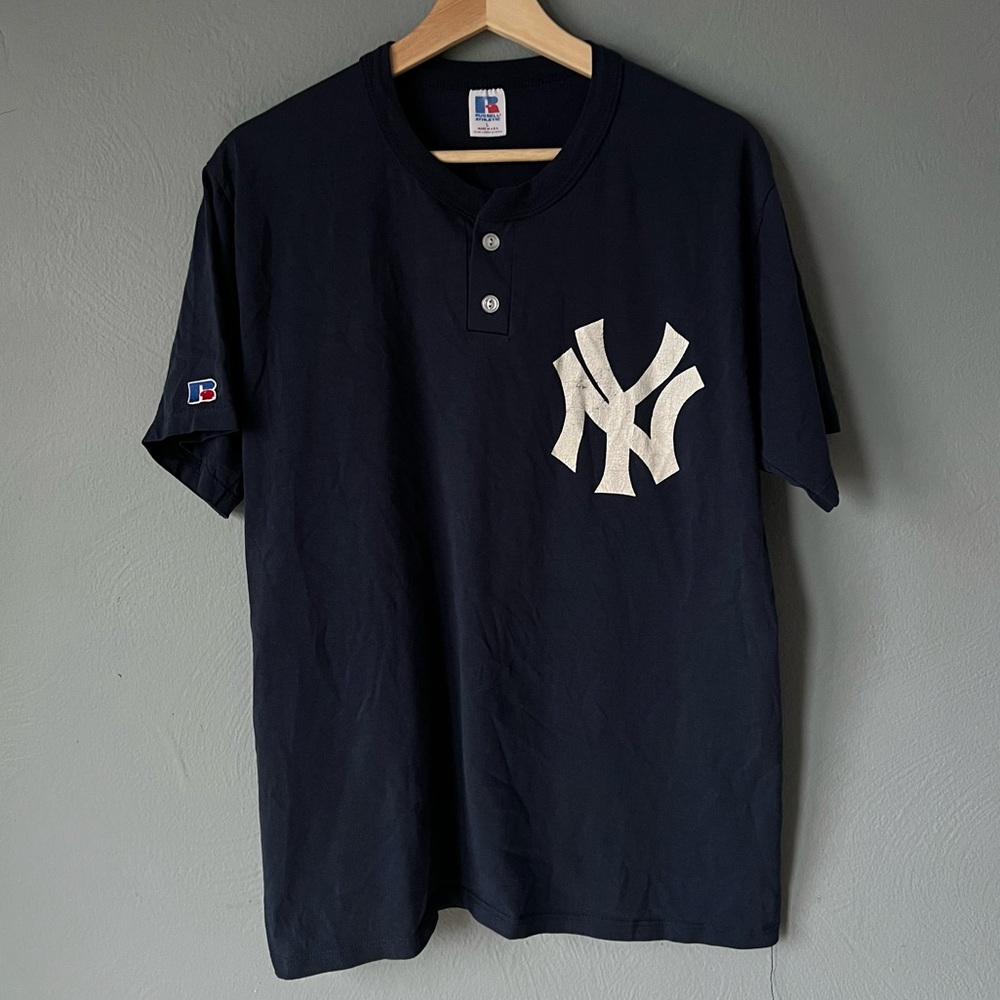 New York Yankees Russell Athletic Navy Jersey Sz L